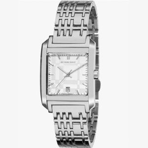 Burberry Women's Plaid Logo Nova Checked Stainless Steel Bracelet Watch
